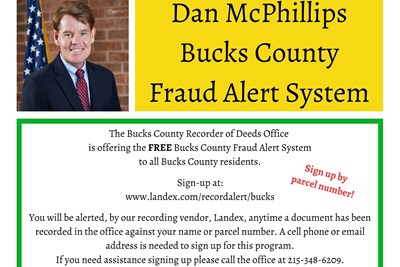 Sign-up for Fraud Alerts- Recorder of Deeds!