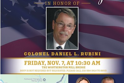 Worthington Mill Bridge Dedication Ceremony- Friday, November 7th at 10:30AM