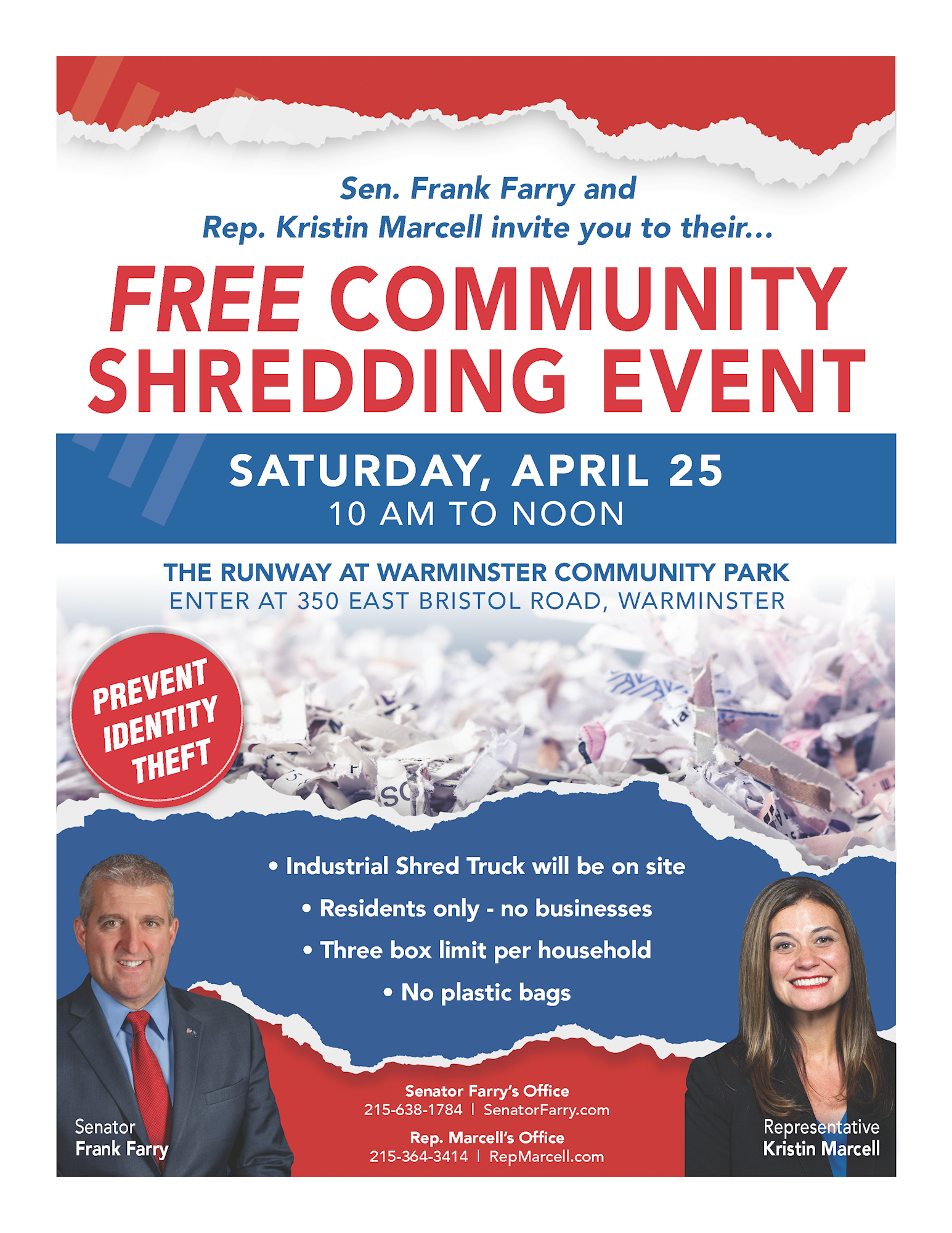 Save the Date- Shred Event- April 25th!