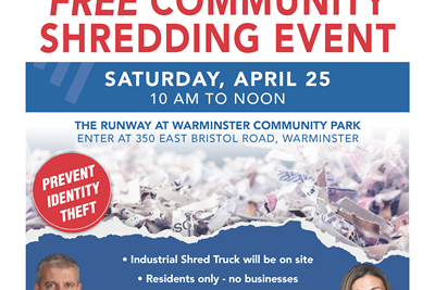 Save the Date- Shred Event- April 25th!