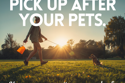 Please pick up after your pets!