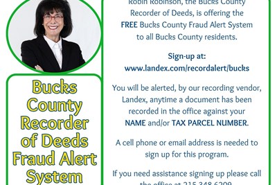 Sign-up for Fraud Alerts- Recorder of Deeds!